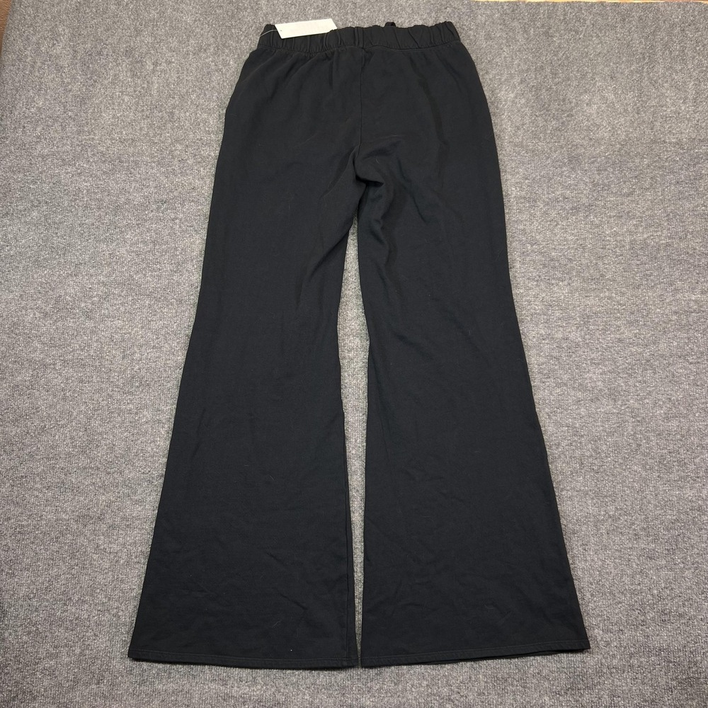Out From Under Sweatpants Womens M Black Fleece Wide Leg Elastic Waist Pockets - Picture 4 of 12